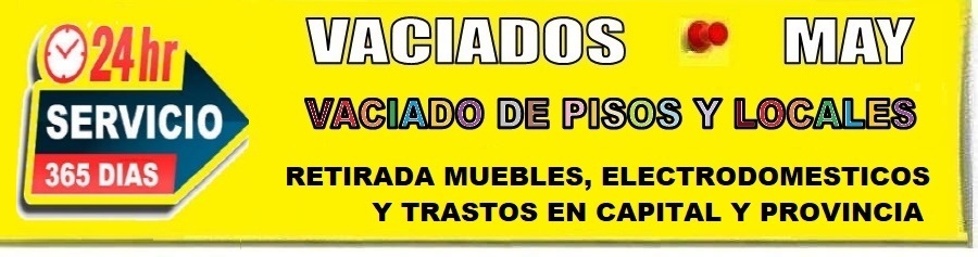 Vaciado de pisos, casas y locales
